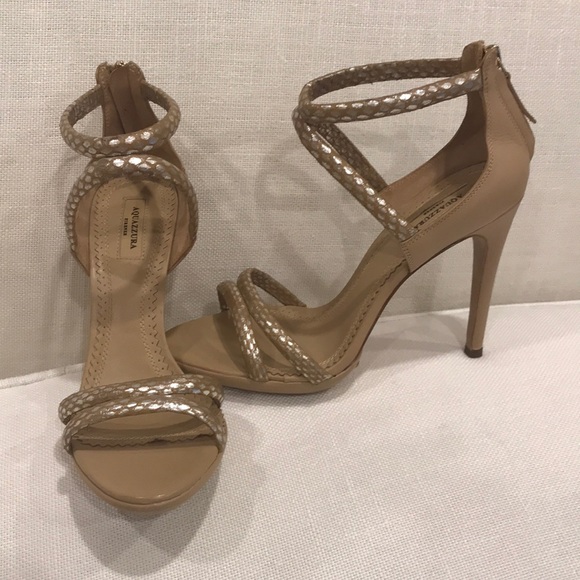 Aquazzura Shoes - New Aquazzura Cheeta Bombe Sandals 39.5